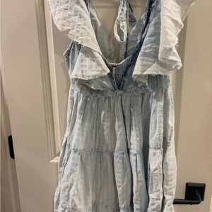 free people blue mini dress